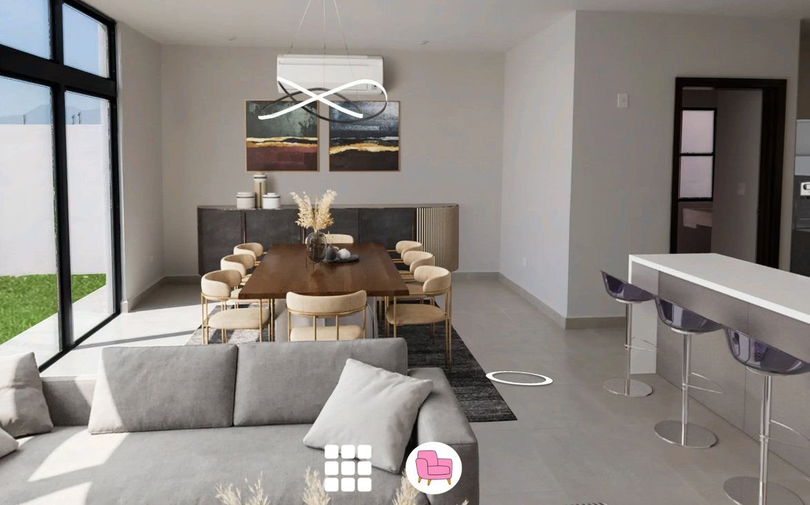 Tour 360 con muebles virtuales (staging virtual)